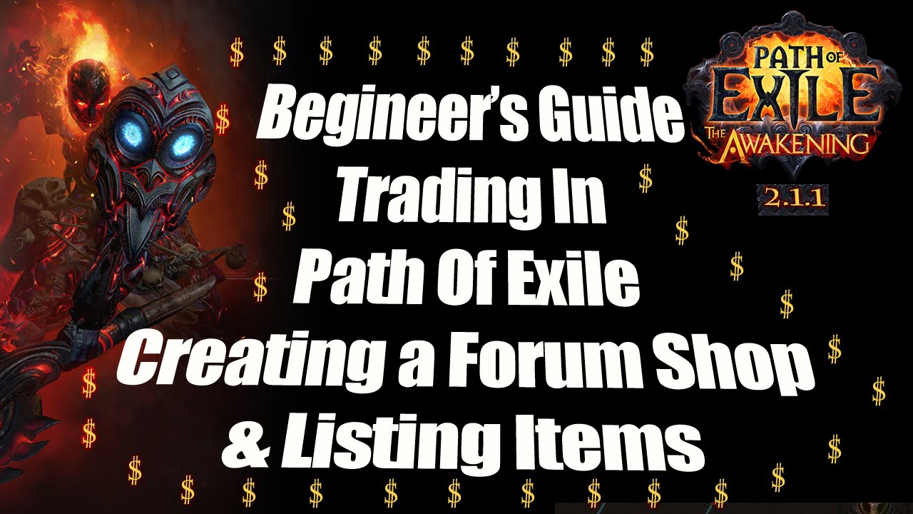 path of exile item trade